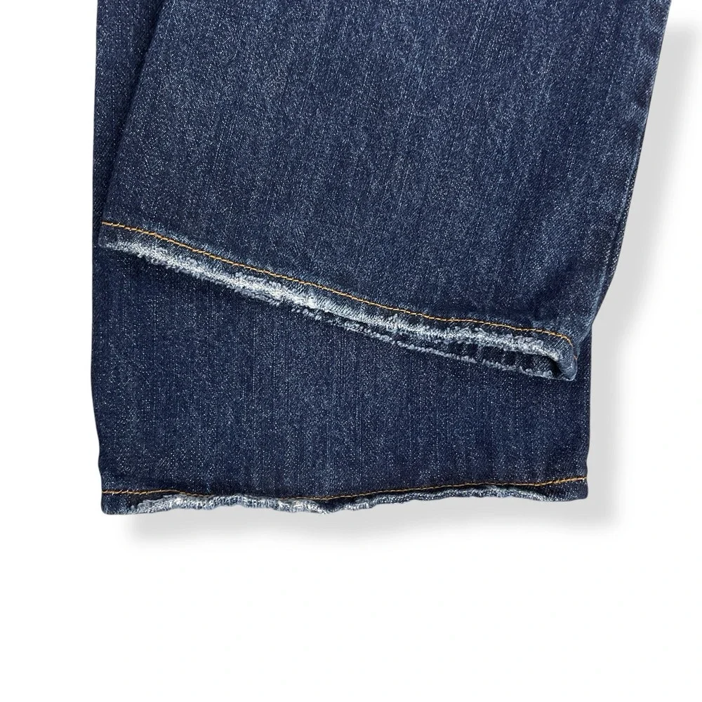Aeropostale Men Jeans 30x32 (ACTUAL 30x29.5) Dark Blue Bootcut Benton Cotton EUC